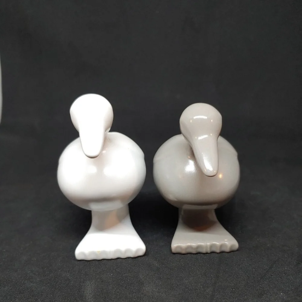 West Elm Duck Geese Salt and Pepper Shakers Monochrome Color
